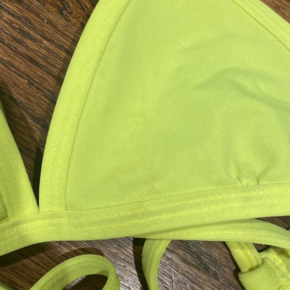 Jolyn bright yellow bikini top. Mid condition. - Picture 4 of 5